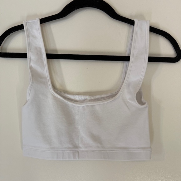 White Zara Cropped Bra Top - Picture 1 of 2